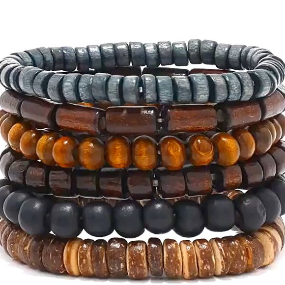 Fashion Jewelry Jewelry - 🌺 🌺 🌺Wooden Bead and Coconut Shell Bracelet Set